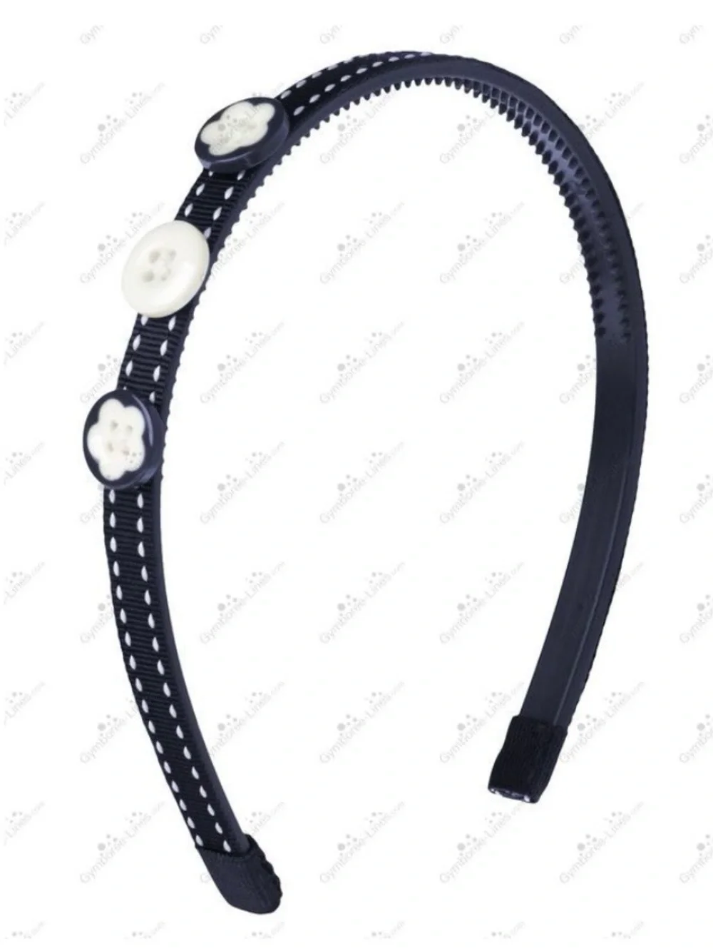 Gymboree Girls Navy and White Bow Skimmers Size 10 and Navy Headband